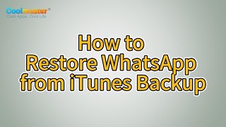 How to Restore WhatsApp from iTunes Backup Solved [upl. by Ariada]