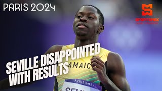 Paris 2024  Jamaicas Oblique Seville disappointed with Mens 100m final results  SportsMax [upl. by Nimzay]