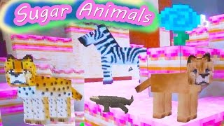 Minecraft Animals in Sweet World Cookieswirlc Game Video [upl. by Chadd583]