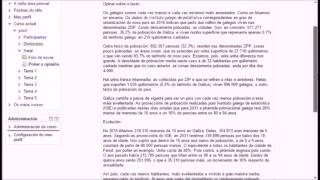 Aula Virtual Moodle 26 Texto en liña tarefas [upl. by Eillom]