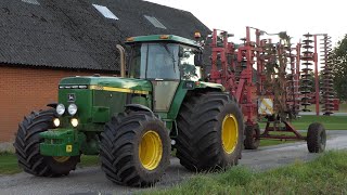 John Deere 4955  Full Video  Big Deere with HUGE Tires cultivating the field  Brute Force [upl. by Auoh186]