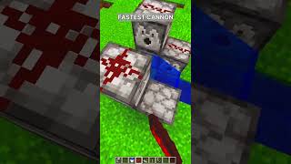 Worlds Fastest Cannon 🫨 minecraft shorts cannon [upl. by Alan]