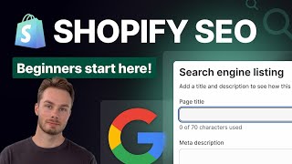 Shopify SEO Optimization for Beginners  Practical Walkthrough [upl. by Eirual]