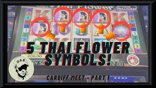 🌸 5 Thai Flower Symbols 🌸 And Jackpots 💥 Cardiff VLOG Part 1 Arcade amp Bingo Session [upl. by Kall]