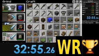 Grindcraft World Record Speedrun 325526 [upl. by Yren]