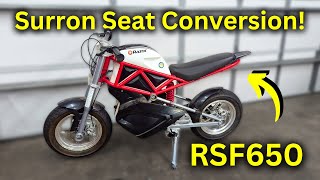 RSF650 Surron Seat Conversion How to Install [upl. by Zoi896]