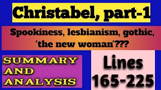 Christabel by S T Coleridge in bengali  line 165225  line by line analysis  Summary Wbssc [upl. by Seed]