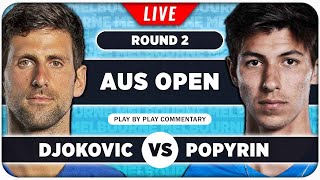 DJOKOVIC vs POPYRIN • Australian Open 2024 • LIVE Tennis PlaybyPlay Stream [upl. by Anderegg]