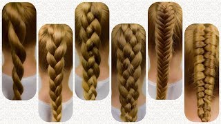 6 BASIC BRAIDS  How To Do a Braided Ponytail  2020 Braided Hairstyles by LittleGirlHair [upl. by Pentha962]