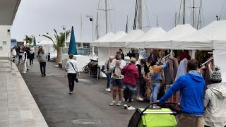 MARKET  MARINA LANZAROTE  PORT OF CRUISES IN ARRECIFE [upl. by Aeslehc]