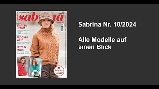 Sabrina Strickjournal Nr 102024  alle Modelle auf einen Blick [upl. by Rhine]