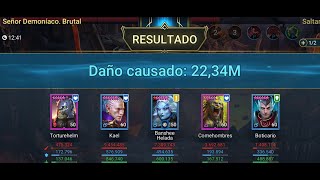 Raid Shadow Legends  Clan Boss inmortal 1 ManeaterNO Painkeeper UNM NM BRTUTAL [upl. by Lessirg]