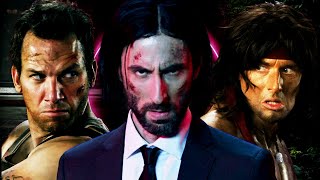 John Wick vs John Rambo vs John McClane Epic Rap Battles Of History [upl. by Beckman]