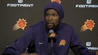 Kevin Durant talks Beal injury amp Suns loss Postgame Interview [upl. by Florie]