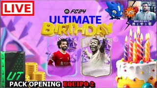 🔴 ULTIMATE BIRTHDAY  Llega el EQUIPO 2 a FC24 🔴 Pack Opening MORTAL Draco vs Abuelo con el Team 2 [upl. by Arola]