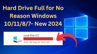 ✅Hard Drive Full for No Reason Windows 101187 [upl. by Laurette]