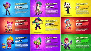 ALL 78 BRAWLER UNLOCK ANIMATIONS  Melodie Angelo amp More [upl. by Strang]