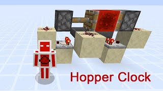 Einfache Minecraft Hopper Clock  Tutorial  DerRotstein [upl. by Desai]