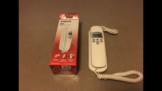 VTech Corded Telephone with Caller ID  Unboxing 4K [upl. by Connett]