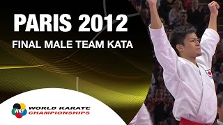 22 Karate Japan vs Italy Final Male Team Kata WKF World Karate Championships 2012 [upl. by Kiehl108]