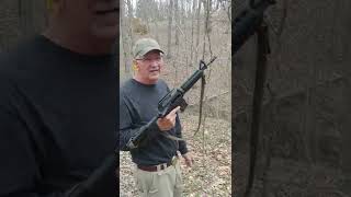 M16 Carbine vs Metal Barrel shorts [upl. by Yrome]