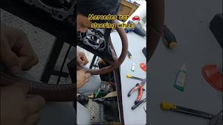 Mercedes car steering wheel restoration reggaeton steering shorts [upl. by Coward]