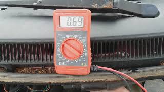 How to test Daewoo Matiz TPS sensor with a multimeter  read description [upl. by Asinla]