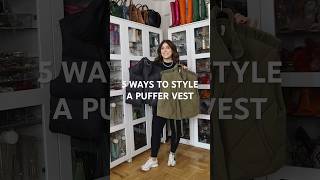 Here are 5 ways to style a puffer vest for every season 🌳 [upl. by Griffy]