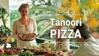 Cooking TANOORI PIZZA with my special recipe and homemade cheese [upl. by Sidney89]