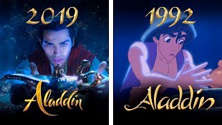 ALADDIN 2019 VS 1992 Teaser comparison [upl. by Ainimre245]