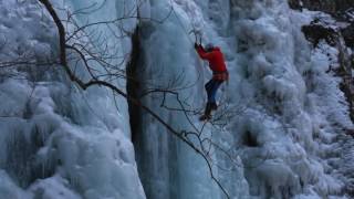 Ice Climbing  Boyana Waterfall [upl. by Enilekaj269]