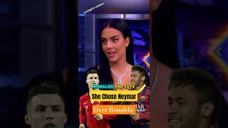 Does Georgina Prefer Neymar Over Ronaldo ronaldo neymar georginarodriguez shorts soccer [upl. by Netsirc601]