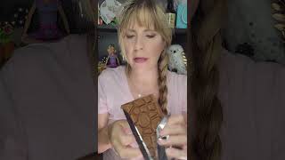 Jennifer Tries That Tonys Chocolonely Milk Chocolate Caramel Sea Salt candy bar [upl. by Youngran]