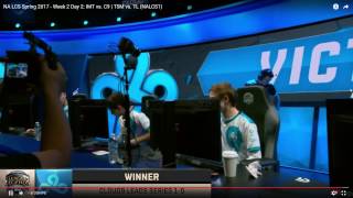 C9 vs IMT LCS NA 2017 W2 game12 [upl. by Samohtnhoj]