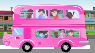 Roues Sur le Bus Dessin Animé de Voiture et Comptines en Français [upl. by Nyllaf]