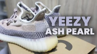 YEEZY 350 V2 quotASH PEARLquot  Unboxing  Review [upl. by Anitram]