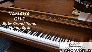 Yamaha GH 1 Baby Grand Piano in Walnut Satin [upl. by Ahseital421]