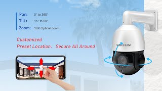 PTZ4518XIZ 5MP Full HD Camera  360° PTZ Camera  Hikvision Compatible 18X Zoom Night Vision [upl. by Rusty]