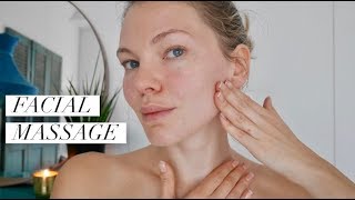 Lymphatic Drainage Face Lifting Massage [upl. by Anissa]