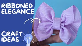 quotRibboned Elegance Exploring the World of Fashionable Bow Tiesquot 💖Ribbon bow tutorial [upl. by Ilyk]