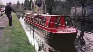 Mirfield Boat Company Launch The Rochdale Restoration Narrowboat [upl. by Koralie]