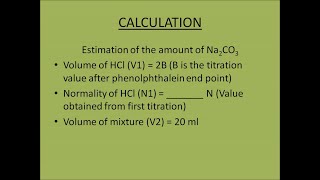 Determination of Na2CO3 and NaOH in a mixture by titration [upl. by Nyla81]