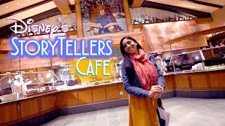 Storytellers Cafe Dinner and Buffet  Disneys Grand Californian Hotel [upl. by Naerol]