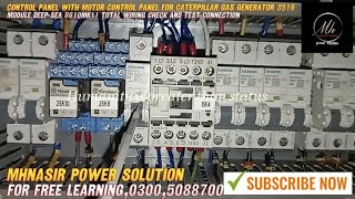 Caterpillar Gas Generator Control panel with motor Control panel and module 8610mk11 Deep sea [upl. by Nevetse]