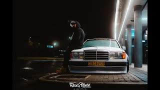 Mercedes W124 230E Bagged  Stance Nightshoot  4K [upl. by Notnarb]