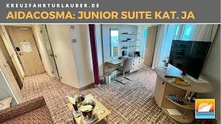 AIDAcosma  Junior Suite JA 15009 mit Käptn´s Blick im Detail Rundgang  AIDA Cruises [upl. by Leelah468]