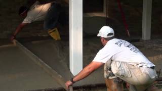 How to Pour Concrete Patio [upl. by Retsevlys]