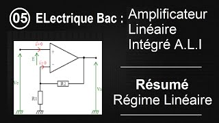 Amplificateur Linéaire Intégré ALI Régime linéaire Partie I [upl. by Bevin]