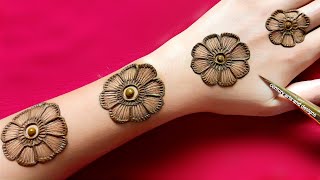 New stylish back hand mehndi design  easy amp simple mehndi design  mehndi ka design  Mehndi [upl. by Neelrihs412]