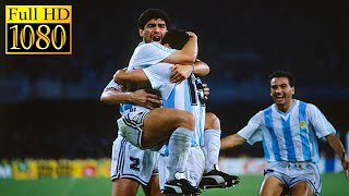 Argentina  Romania World Cup 1990  Full highlight 1080p HD  Diego Maradona [upl. by Noll595]